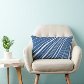Throw Pillow Stripe Dark Blue Lendenkissen (Stuhl )