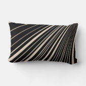 Throw Pillow Stripe Sepia Black Lendenkissen (Rückseite)