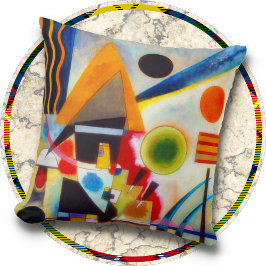 THROW PILLOW - "Swinging" - Wassily Kandinsky Kissen