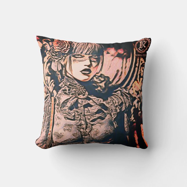 Throw Pillow The rebellion woman  Kissen (Vorderseite)