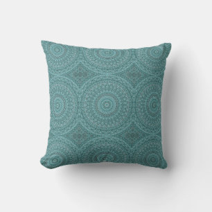 Throw Pillow Turqoise Mandela Design HAMbyWG Kissen
