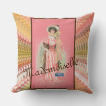 Throw Pillow White (Mademoiselle) RFPMDesign ©️ 20