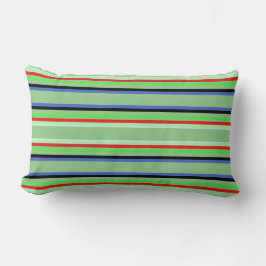 Throw Pillow with Christmas stripes Lendenkissen