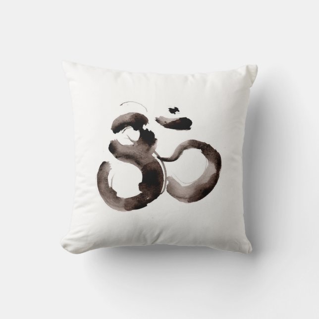 Throw pillow with Om motif Kissen (Vorderseite)