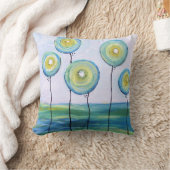 Throw Pillow Wohngestaltung Blue Balloons Kissen (Decke)