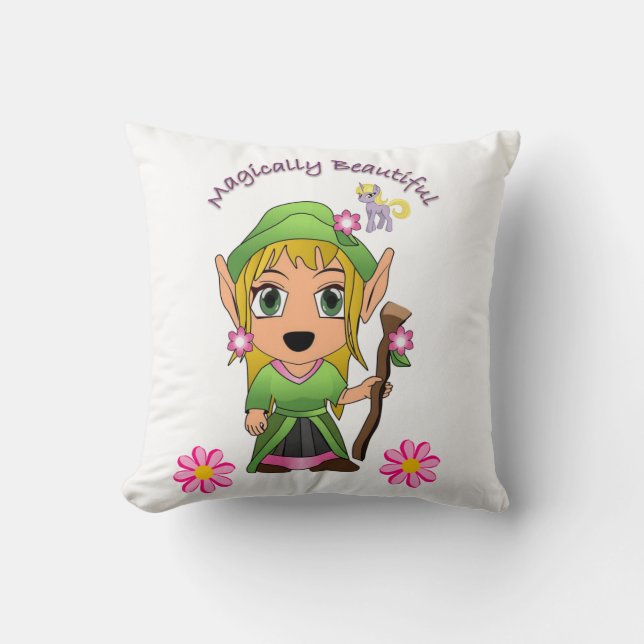 Throw Pillows Pony Fairy Magical Kissen (Vorderseite)