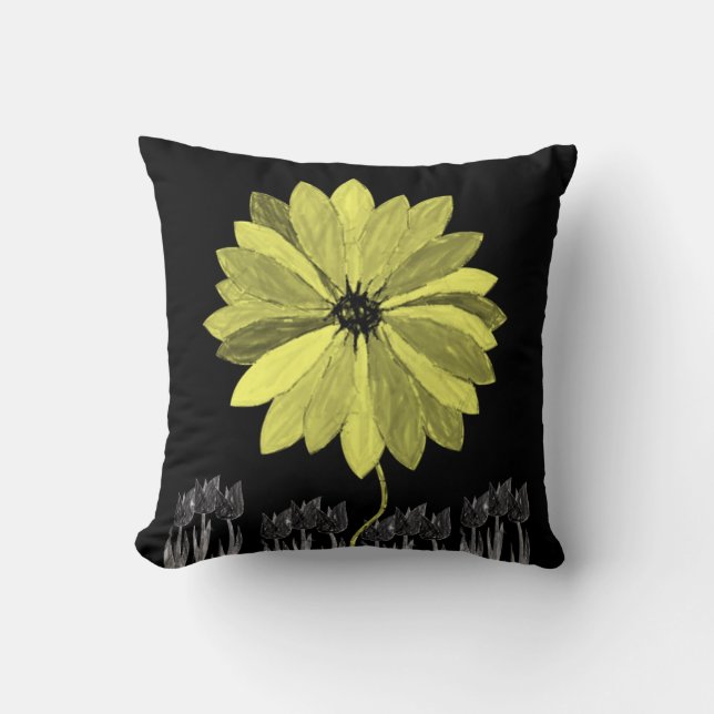 Throw Pillows Sonnenblume Kissen (Vorderseite)