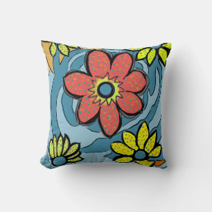 Throw PillowVintage Blume zPower Kissen