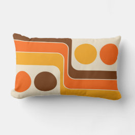 Throwback 70er Style Geometric Design Throw Kissen