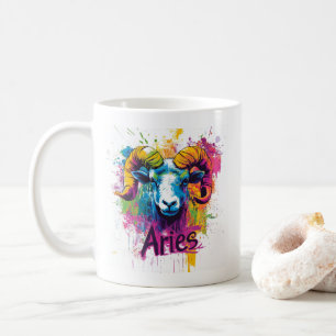 "Throwback Aries der 90er Jahre: Spritzer Paint Ta Kaffeetasse