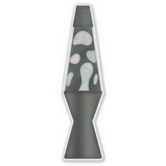 Throwback der 90er - Holographic Bubble Lamp Aufkleber (Vorderseite)