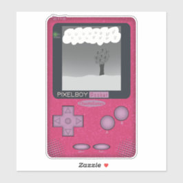 Throwback der 90er Jahre - PixelBoyPocket-Spieleko Aufkleber