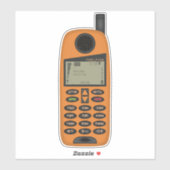 Throwback der 90er Jahre - PixelFone Handy Sticker (Blatt)