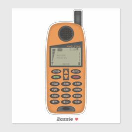Throwback der 90er Jahre - PixelFone Handy Sticker