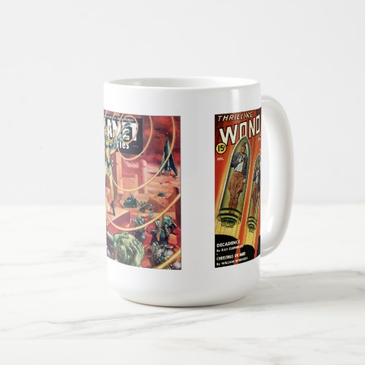 Throwback Space-Außerirdischen Retro Populärkultur Kaffeetasse (VorderseiteRechts)