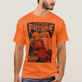 Throwback Space Capt Retro Populärkultur T - Shirt (Vorderseite)