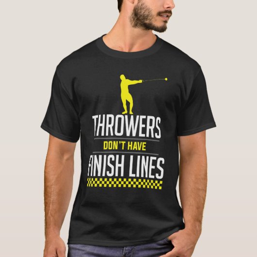 Thrower Finish Lines Hammer werfen Throw Athleti T-Shirt (Vorderseite)