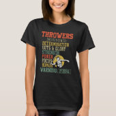 Throwers ingredients throw javelin throwing tack a T-Shirt (Vorderseite)