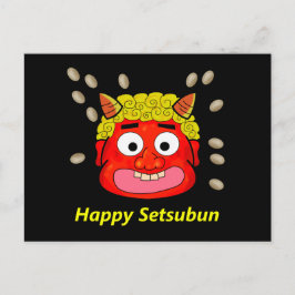 Throwing beans at Demon Postkarte