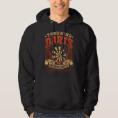 Throwing Darts Breaking Hearaking - Funny Dart Pla Hoodie (Vorderseite)