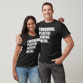 Throwing Plastic Aiming Metal Funny Disc Golf T-Shirt (Unisex)