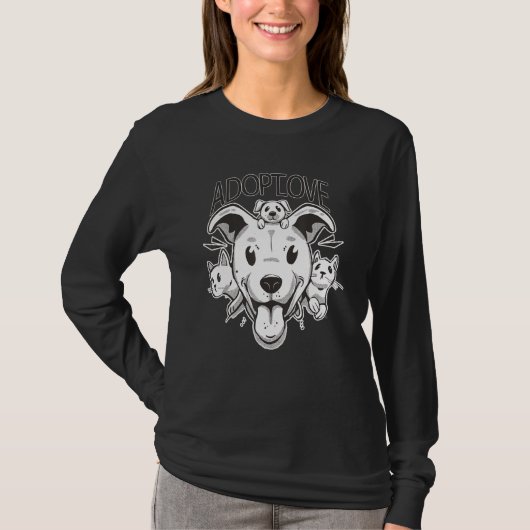 Thrown Together Animal Dog Cat T-Shirt (Vorderseite)