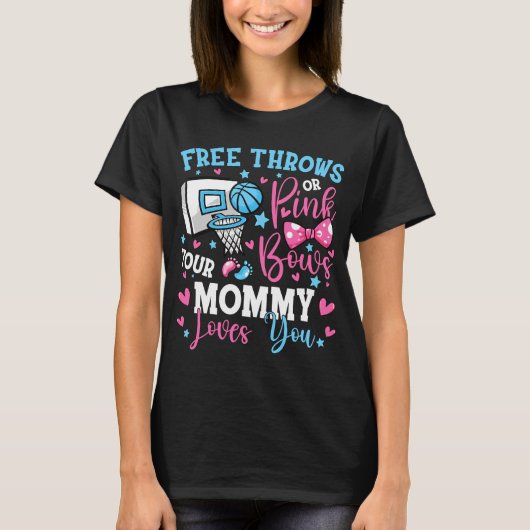 Throws oder rosa Bows Mommy Lieben Sie Niedliches  T-Shirt (Vorderseite)