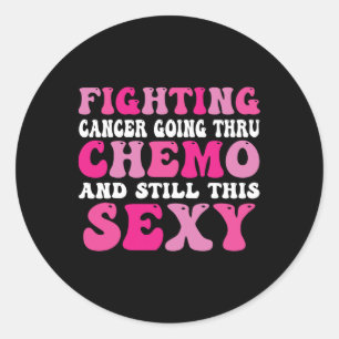 Thru Chemo Inspiration Brustkrebs Wissen Runder Aufkleber