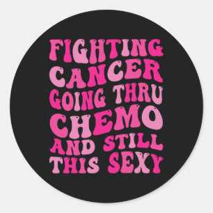 Thru Chemo Inspiration Brustkrebs Wissen Runder Aufkleber
