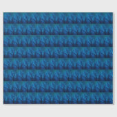 Thru das Abstrakte Muster des Glases, des blauen S Geschenkpapier (Flach)