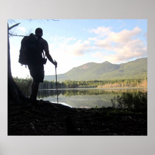 Thru-Hiker in Maine, Appalachen-Pfad Poster