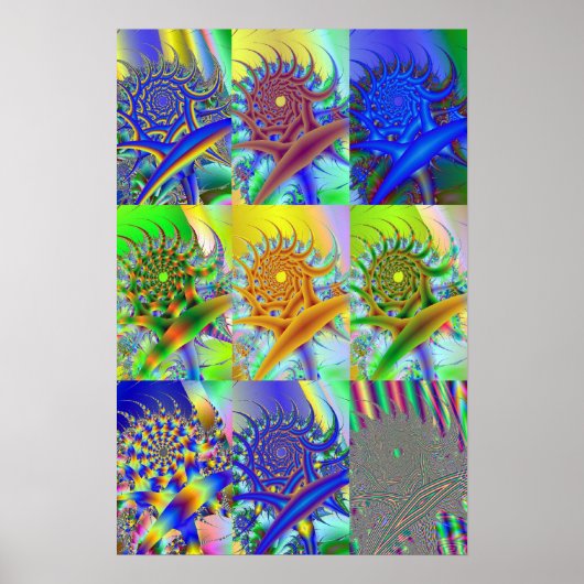 Thru Space wirbeln Poster (Vorne)