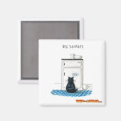Thru The Cat Flap Magnet - "Idle Thoughts" (Vorderseite/Rückseite)