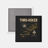 Thruh Hiker Appalachian Trail Wandern Magnet (Vorderseite/Rückseite)
