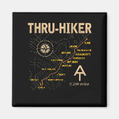 Thruh Hiker Appalachian Trail Wandern Magnet (Vorne)