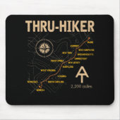 Thruh Hiker Appalachian Trail Wandern Mousepad (Vorne)