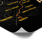 Thruh Hiker Appalachian Trail Wandern Poster (Ecke)