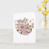 Thrush Blank-Notizkarte Karte (Gelbe Blume)