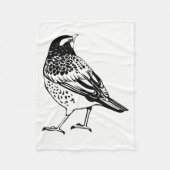 Thrush Silhouette Fleecedecke (Vorderseite)