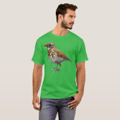 Thrush-Vogelfreund T-Shirt (Vorne ganz)