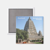 THTH019 Tempel von MAHABODHI, Thailand, Asien, Küh Magnet (Vorderseite/Rückseite)