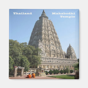 THTH019 Tempel von MAHABODHI, Thailand, Asien, Küh Magnet
