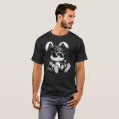 Thug Bunny With Beer Bunny Rabbit Gangster Rabbit T-Shirt (Vorne ganz)