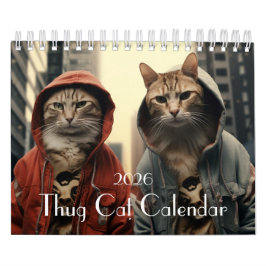 Thug Cat Calendar, Gangster Cat Calendar, Cat Kalender