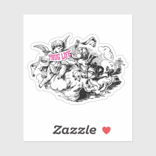 Thug Life Aufkleber (Blatt)
