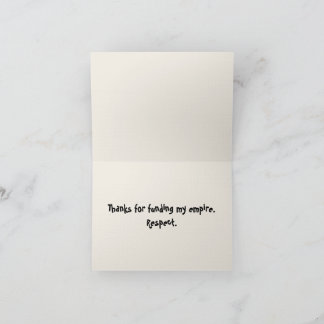 Thug Life Baby Thank you notes Dankeskarte