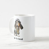 Thug Life Basset Hound Kaffeetasse (Vorderseite Links)