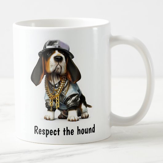 Thug Life Basset Hound Kaffeetasse