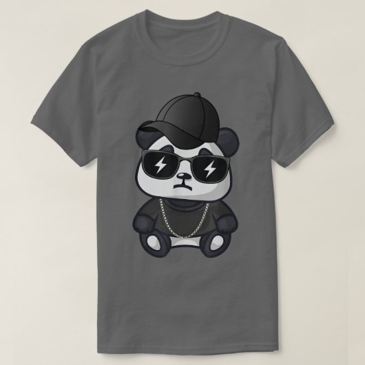Thug Life, Thug Panda, Panda Niedlich T-Shirt (Design vorne)
