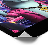 Thug Lizard Funny Weirdcore Animal Lizard L Poster (Ecke)